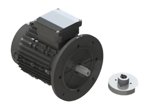 Conjunto motor eléctrico trifásico